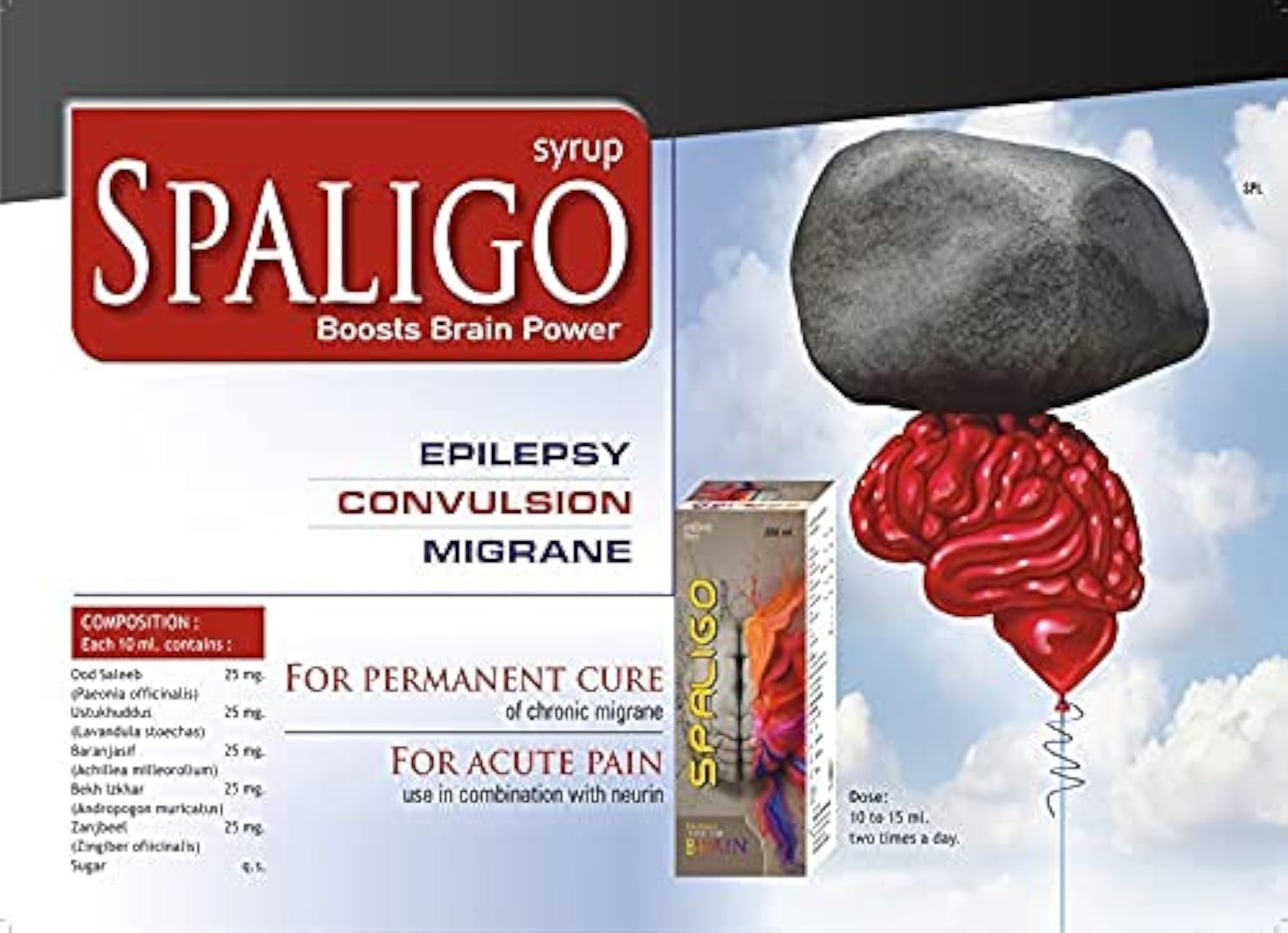 Spaligo Tonic for Brain Focus, 200ml